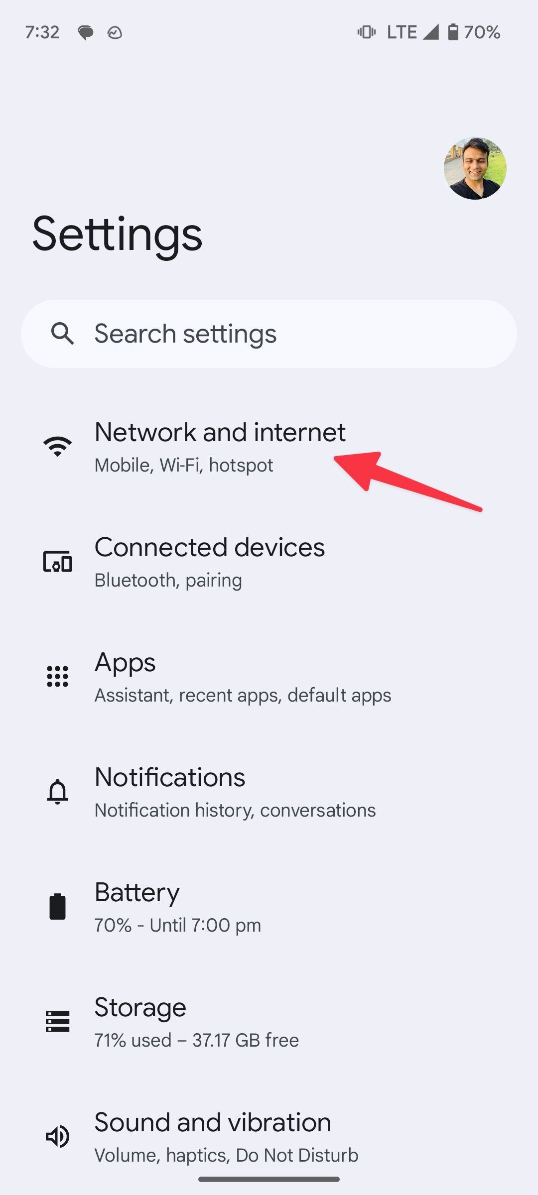 réseau et internet sur Android