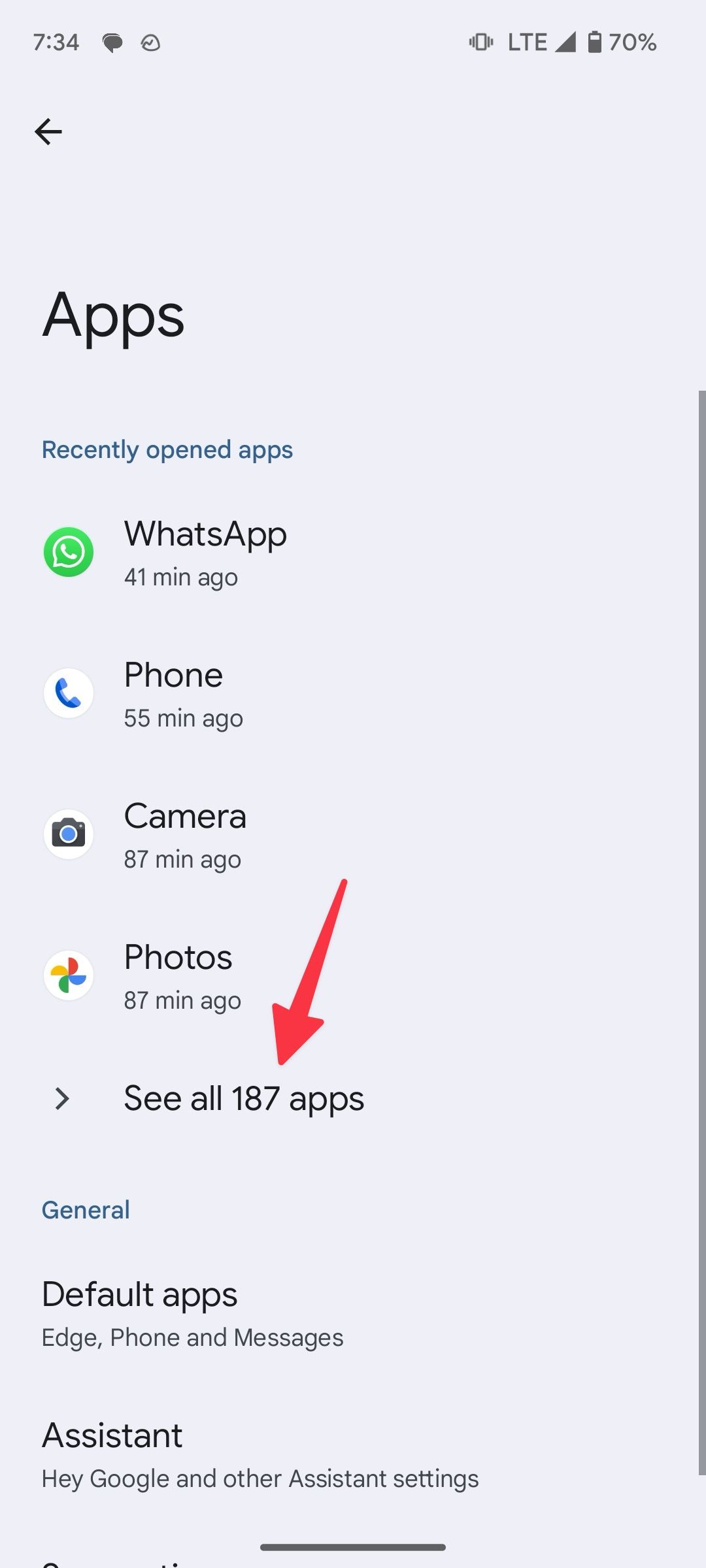 voir toutes les applications sur Android