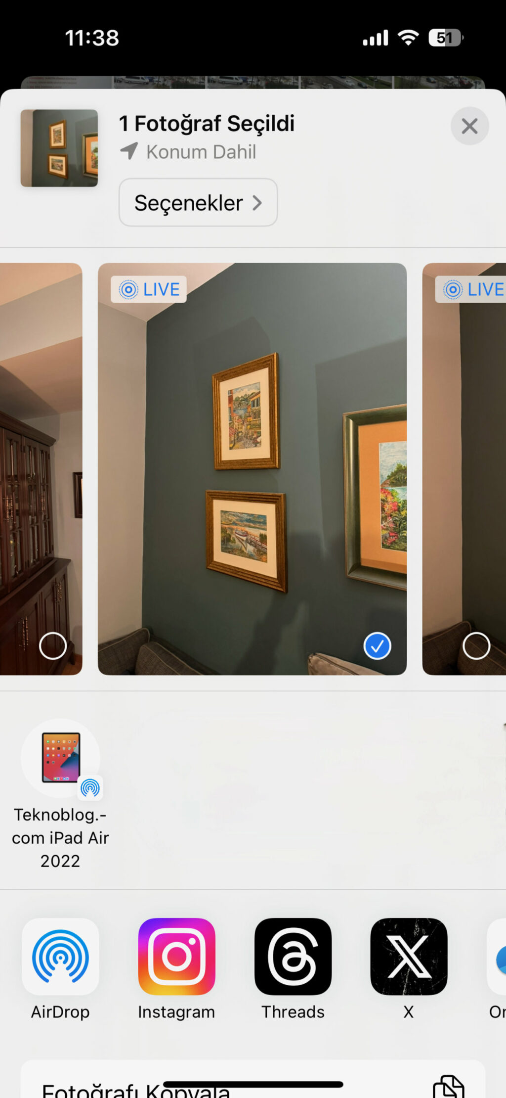 copier coller iphone