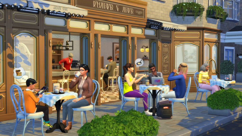 les sims 4 bistro cosy