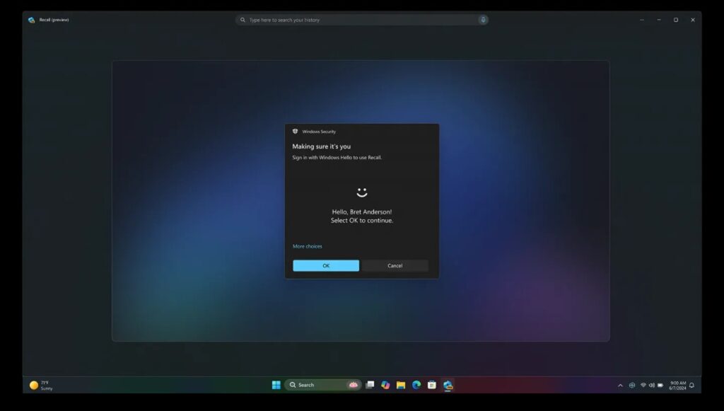rappel de Windows 11