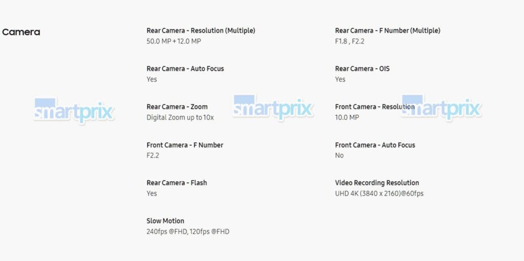 appareil photo galaxy z flip 6