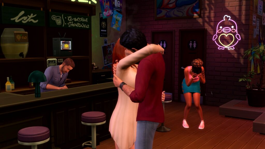 les sims 4 amoureux