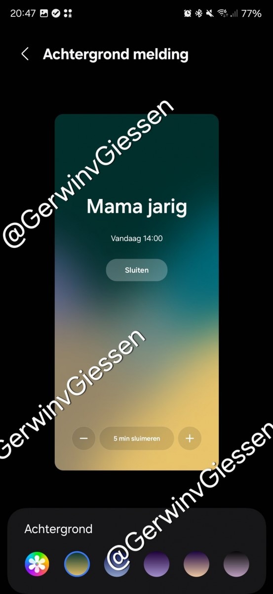 samsung une interface utilisateur 7