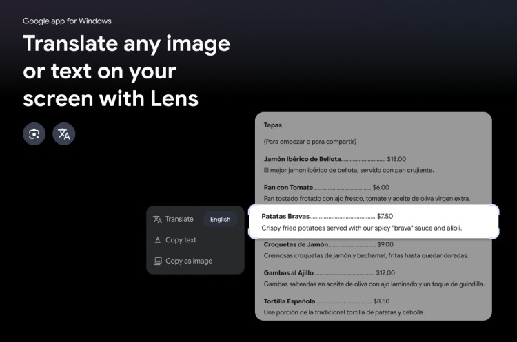 Application Google Windows