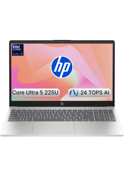 Ordinateur portable HP AI 15 Intel Core Ultra 5 225U 16 Go 512 Go SSD Freedos 15,6" D51E0EA