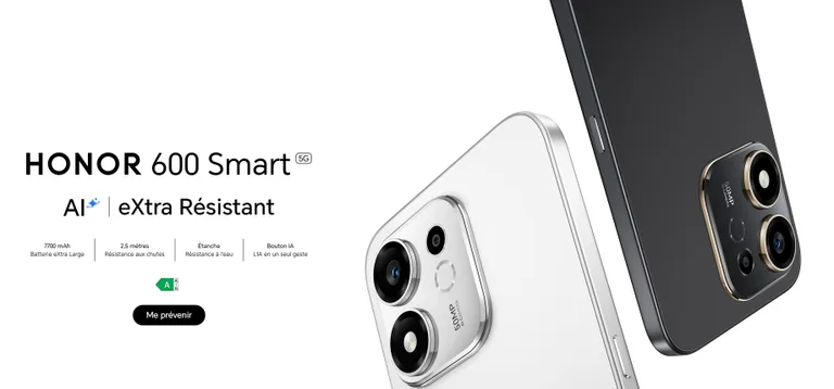 Honor 600 Smart est apparu avec une batterie de 7 700 mAh