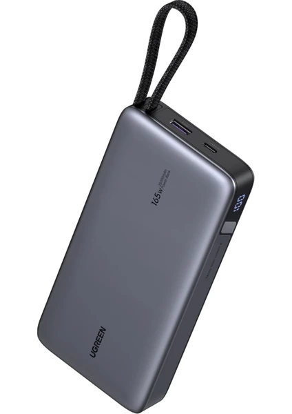 Écran intelligent Ugreen Nexode 25 000 Mah 165 W, câble USB-C interne, Powerbank à charge rapide, 55995B