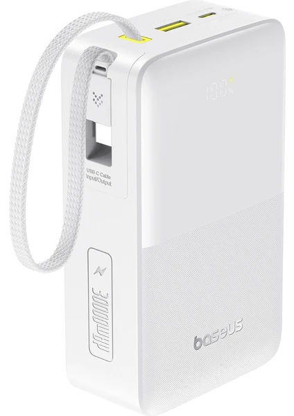 Baseus EnerFill FC51 Bipow 2 Pro – Batterie externe 30.000 mAh 22,5 W – Blanc