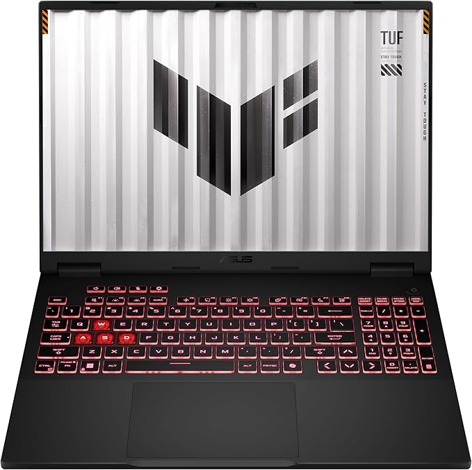 Ordinateur portable de jeu ASUS TUF Gaming A16-FA608UM-RV016 | GPU pour ordinateur portable NVIDIA® GeForce RTX™ 5060 8 Go GDDR7 | Processeur AMD Ryzen™ 7 260 3,8 GHz | 16 Go de RAM DDR5 | Disque SSD de 512 Go | 16