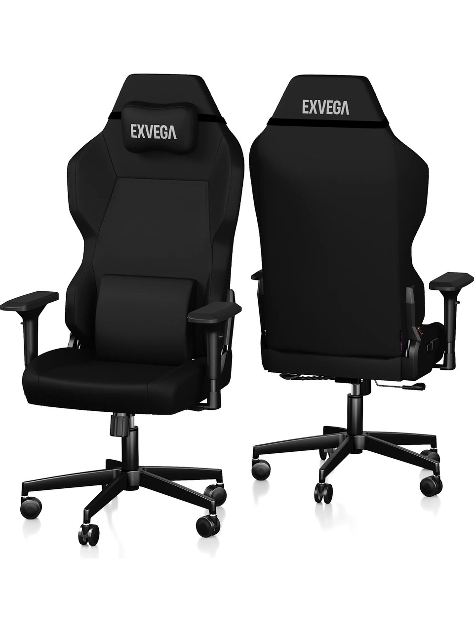 Exvega Andromeda Chaise de jeu en tissu haut de gamme noir