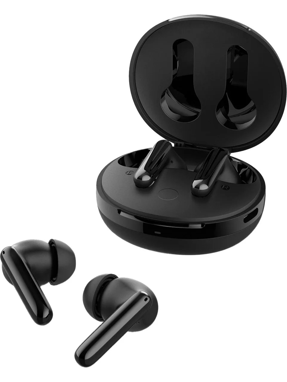 Casque sans fil Bluetooth Spigen Audio TWS S10 - Suppression active du bruit ANC + Microphones ENC 6 - Driver 10 mm - Batterie 30 heures - Application iOS & Android EQ Transparent & Mode Gaming iPX4 Noir - ASD07886