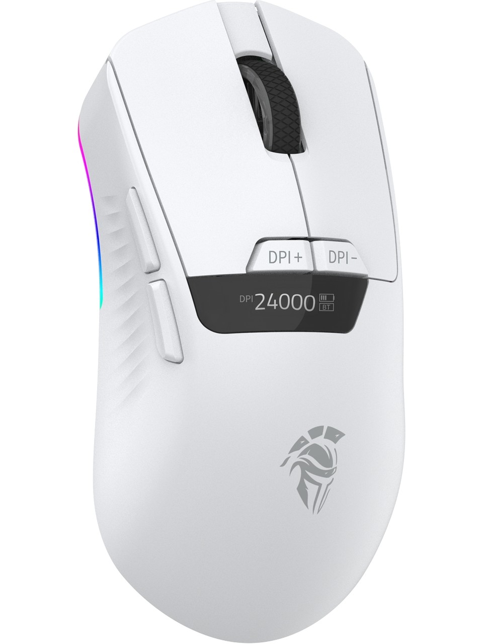 Throne Reflex Core 24 000 Dpi Paw 3311/2K Polling Écran OLED et logiciel macro Revêtement Ptfe Souris de jeu sans fil RVB (2,4 GHz + Bt + Type-C)
