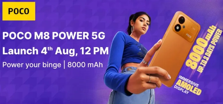 Poco M8 Power sera présenté le 4 août avec sa batterie de 8000 mAh