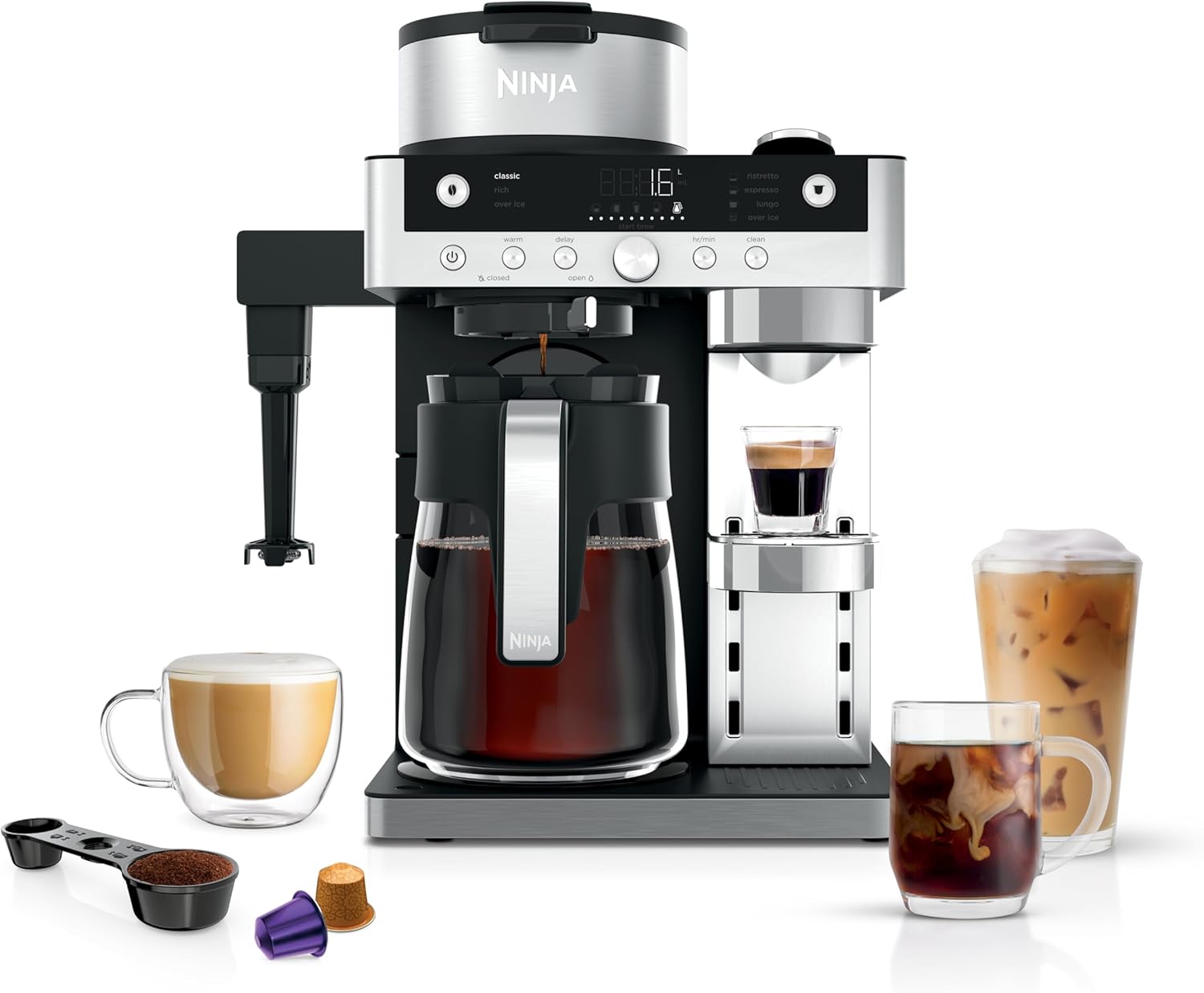 Machine à café à filtre et capsules Ninja Prestige Dualbrew CFN802EU