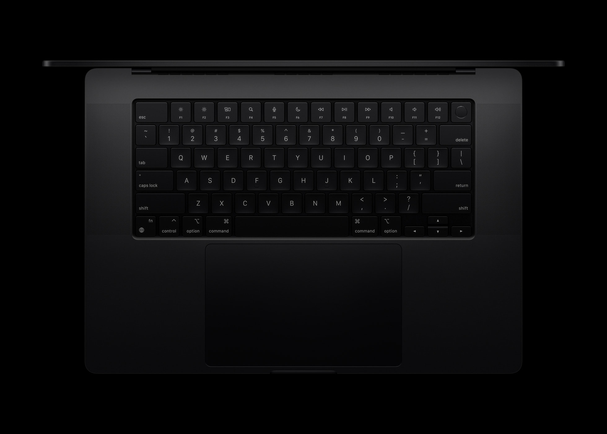 Clavier et grand trackpad du MacBook Pro M4