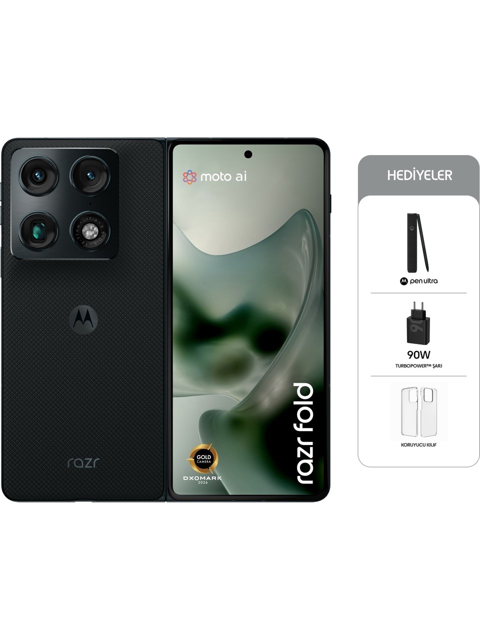 Motorola Razr Fold 5G 512 Go 16 Go de RAM (garantie Motorola Türkiye) noir
